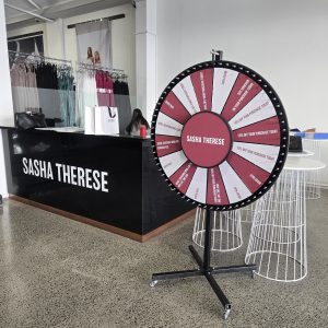 spinning prize wheel