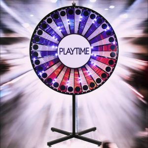 spinning prize wheel